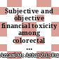 Subjective and objective financial toxicity among colorectal cancer patients: a systematic review