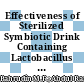 Effectiveness of Sterilized Symbiotic Drink Containing Lactobacillus helveticus Comparable to Probiotic Alone in Patients with Constipation-Predominant Irritable Bowel Syndrome