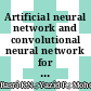 Artificial neural network and convolutional neural network for prediction of dental caries