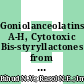 Goniolanceolatins A-H, Cytotoxic Bis-styryllactones from Goniothalamus lanceolatus