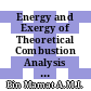 Energy and Exergy of Theoretical Combustion Analysis for Hydrogen Blended with Traditional Fuels