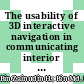 The usability of 3D interactive navigation in communicating interior space lighting