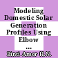 Modeling Domestic Solar Generation Profiles Using Elbow and K-Means Clustering Techniques