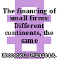 The financing of small firms: Different continents, the same problems?