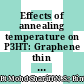 Effects of annealing temperature on P3HT: Graphene thin film characterization