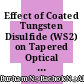 Effect of Coated Tungsten Disulfide (WS2) on Tapered Optical Fibre for Urea Detection