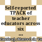 Self-reported TPACK of teacher educators across six countries in Asia and Europe