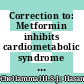 Correction to: Metformin inhibits cardiometabolic syndrome associated cognitive deficits in high fat diet rats (Journal of Diabetes & Metabolic Disorders, (2022), 21, 2, (1415-1426), 10.1007/s40200-022-01074-4)