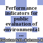 Performance indicators for public evaluation of environmental management plan implementation in highway construction projects