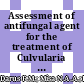 Assessment of antifungal agent for the treatment of Culvularia sp. and Lichtheimia sp.