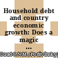 Household debt and country economic growth: Does a magic threshold exist?