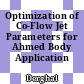 Optimization of Co-Flow Jet Parameters for Ahmed Body Application