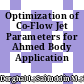 Optimization of Co-Flow Jet Parameters for Ahmed Body Application