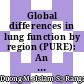 Global differences in lung function by region (PURE): An international, community-based prospective study