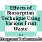 Effects of Biosorption Technique Using Various Fruit Waste Activated Carbon in Improving Chenderiang River Water Quality