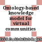 Ontology-based knowledge model for virtual communities profile