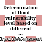 Determination of flood vulnerability level based on different numbers of indicators using AHP-GIS