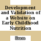 Development and Validation of a Website on Early Childhood Nutrition
