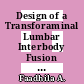 Design of a Transforaminal Lumbar Interbody Fusion (TLIF) Spine Cage