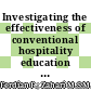 Investigating the effectiveness of conventional hospitality education curriculum in shaping Millennials’ career commitment: an empirical inquiry