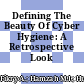 Defining The Beauty Of Cyber Hygiene: A Retrospective Look