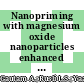 Nanopriming with magnesium oxide nanoparticles enhanced antioxidant potential and nutritional richness of radish leaves grown in field