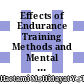 Effects of Endurance Training Methods and Mental Toughness on VO2max
