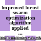 Improved locust swarm optimization algorithm applied for building retrofitting based on the green policy of buildings