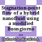 Stagnation-point flow of a hybrid nanofluid using a modified Buongiorno nanofluid model