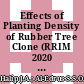 Effects of Planting Density of Rubber Tree Clone (RRIM 2020 Clone and RRIM 2025 Clone) Wood to Particleboard Properties