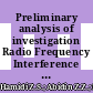 Preliminary analysis of investigation Radio Frequency Interference (RFI) profile analysis at Universiti Teknologi MARA