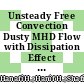 Unsteady Free Convection Dusty MHD Flow with Dissipation Effect Over Non-Isothermal Vertical Cone
