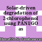 Solar-driven degradation of 2-chlorophenol using PANI/GO as photocatalyst