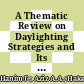 A Thematic Review on Daylighting Strategies and Its Implementation in Buildings