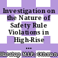 Investigation on the Nature of Safety Rule Violations in High-Rise Construction Projects