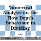 Numerical Analysis on the Flow Depth Behaviour in Dividing Open-Channel for Trapezoidal and Rectangular Cross-Sectional Channel