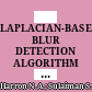 LAPLACIAN-BASED BLUR DETECTION ALGORITHM FOR DIGITAL BREAST TOMOSYNTHESIS IMAGES IN IMPROVING BREAST CANCER DETECTION