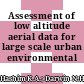 Assessment of low altitude aerial data for large scale urban environmental mapping