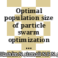 Optimal population size of particle swarm optimization for photovoltaic systems under partial shading condition