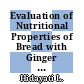 Evaluation of Nutritional Properties of Bread with Ginger Rhizome and Coriander Seed Powder