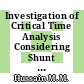 Investigation of Critical Time Analysis Considering Shunt Compensation Interconnecting WECC SPV Model