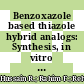 Benzoxazole based thiazole hybrid analogs: Synthesis, in vitro cholinesterase inhibition, and molecular docking studies