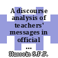 A discourse analysis of teachers' messages in official and unofficial WhatsApp groups
