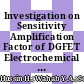 Investigation on Sensitivity Amplification Factor of DGFET Electrochemical Sensors for pH Detection