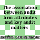 The association between audit firm attributes and key audit matters readability