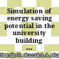 Simulation of energy saving potential in the university building using AC scheduling techniques