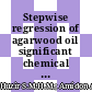 Stepwise regression of agarwood oil significant chemical compounds into four quality differentiation