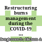 Restructuring burns management during the COVID-19 pandemic: A Malaysian experience