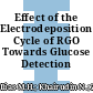 Effect of the Electrodeposition Cycle of RGO Towards Glucose Detection