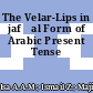 The Velar-Lips in jafʕal Form of Arabic Present Tense